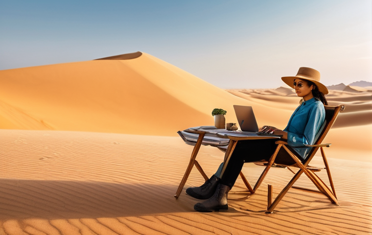 디지털 노마드를 위한 이동 수단 비교 - **A productive digital nomad inside a spacious, modern airplane cabin.** The person, dressed in smar...