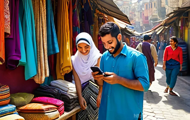 디지털 노마드의 진로 탐색 및 전환 - **Image Prompt 1: Freedom and Cultural Immersion**
    "A smiling young Arab woman, dressed in modes...