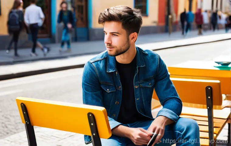 디지털 노마드의 연령대별 특성 분석 - **Prompt 1: The Aspiring Digital Nomad in a Vibrant City.**
    "A young man in his early twenties, ...