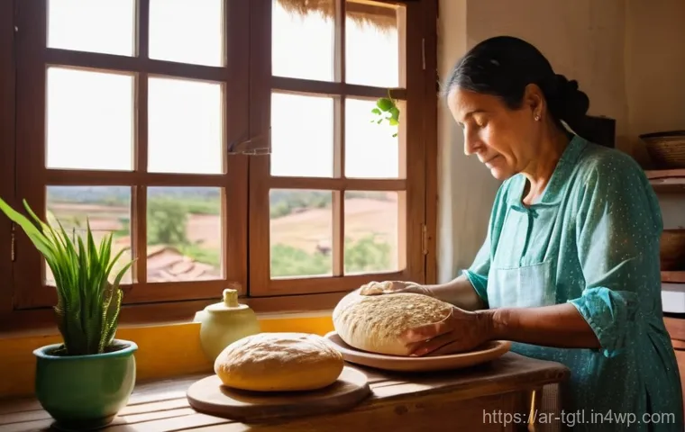 디지털 노마드의 자원 관리와 환경 보호 - A female digital nomad, in her late 20s, with a warm, thoughtful expression, sits in a beautifully d...